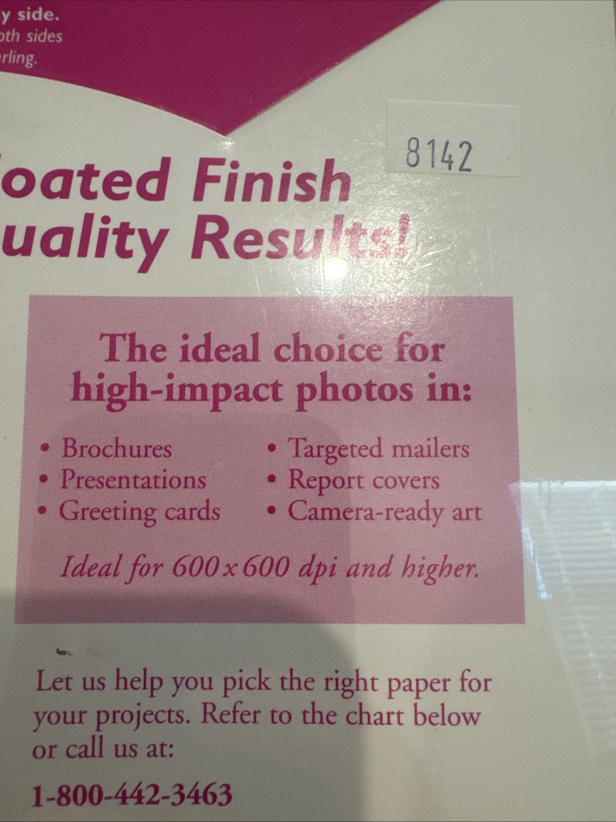 Champion Ink Jet High Gloss Finish 50 Sheet 8.5 x 11 Premium Glossy Coated New