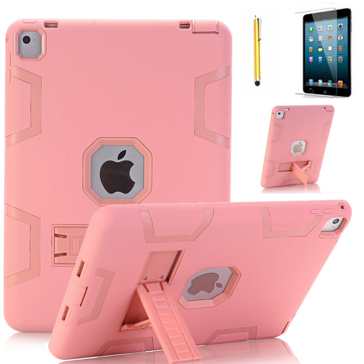 For iPad Air 1st Generation 9.7″ Case Shockproof Heavy Duty+Screen Protector