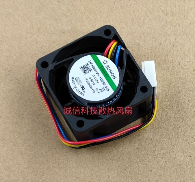 1X power supply silent 4-wire PWM cooling fan MF40201VX-1Q090-S99 12V 0.99W
