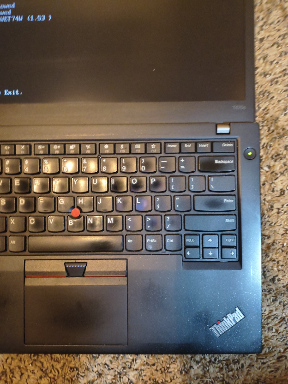 Lenovo ThinkPad T470s i7-7600U 4GB working. , keyboard issue good batteries
