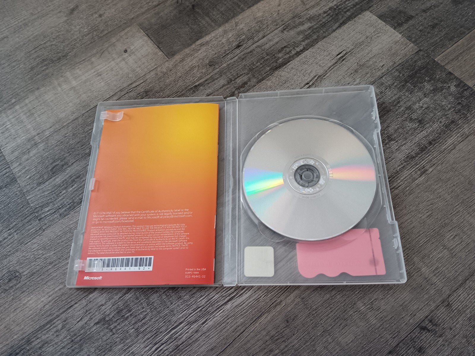 Microsoft Windows 7 Professional Pro OEM SP1 64-bit DVD COA Sticker, Product Key