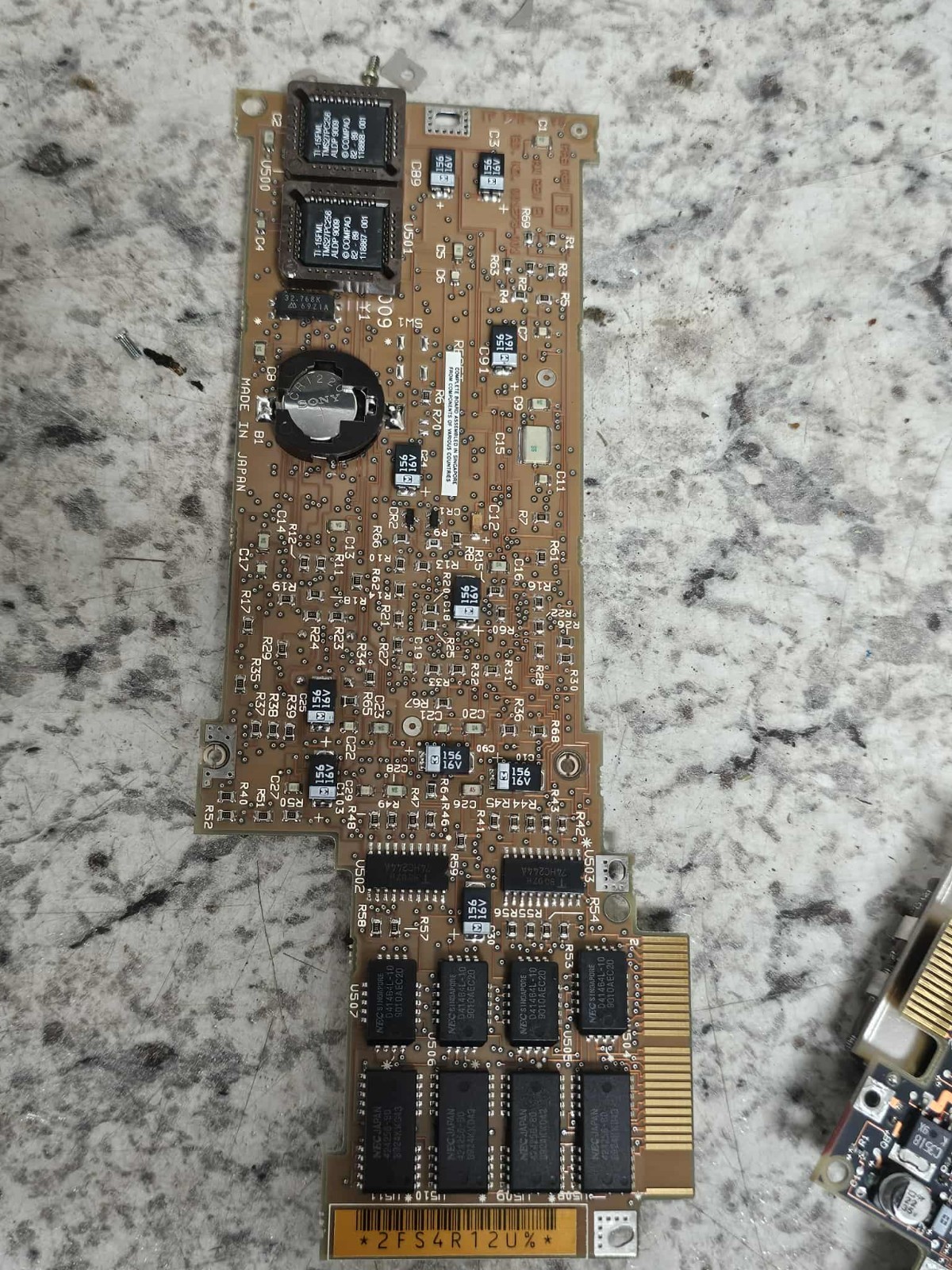 1st Compaq LTE Laptop CP4021 20MB 3.5″ IDE hard disk + Floppy Keyboard Mainboard