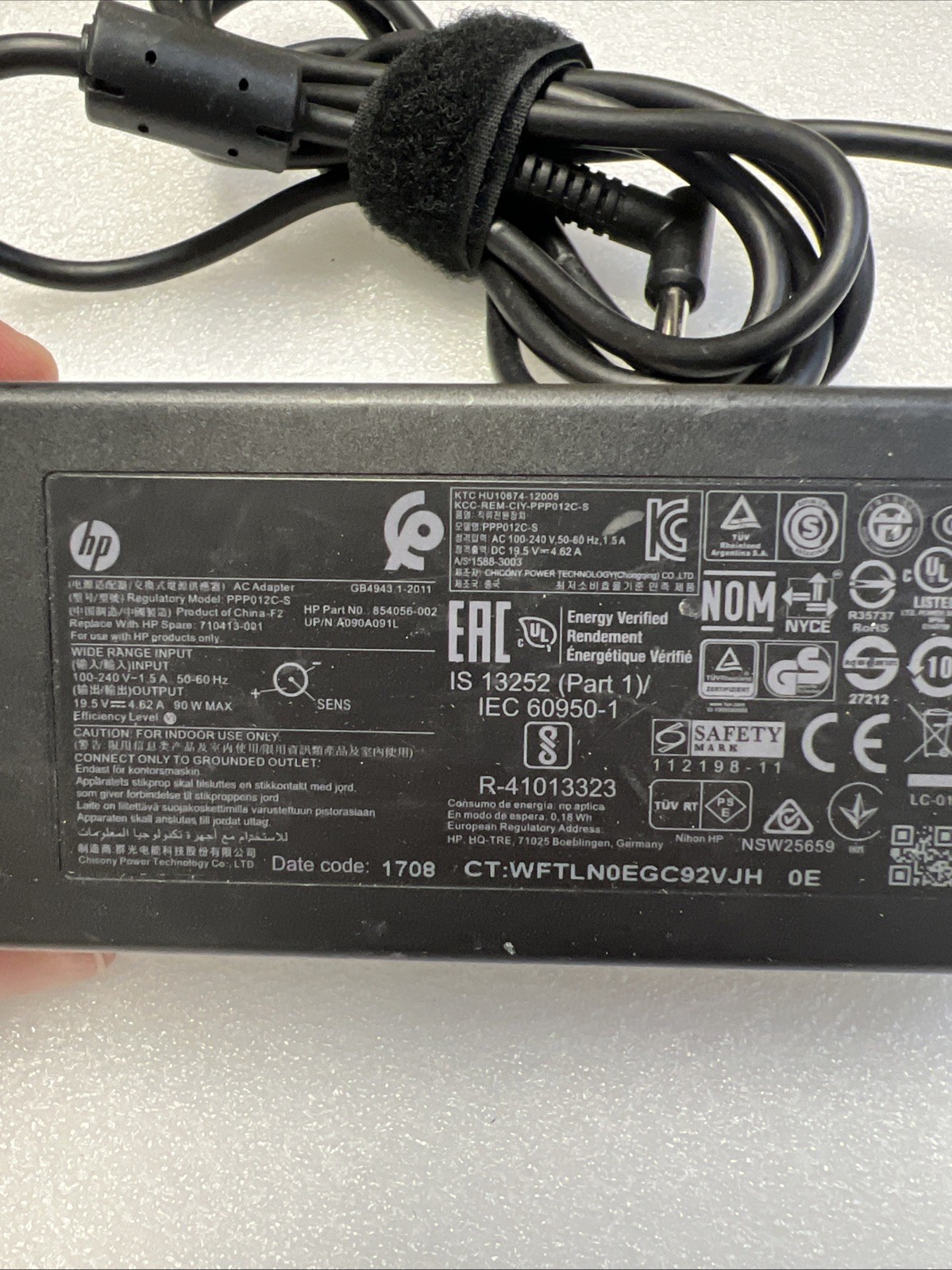Lot (10) Genuine HP Laptop Charger AC Power Adapter 710413-001 19.5V 4.62A 90W