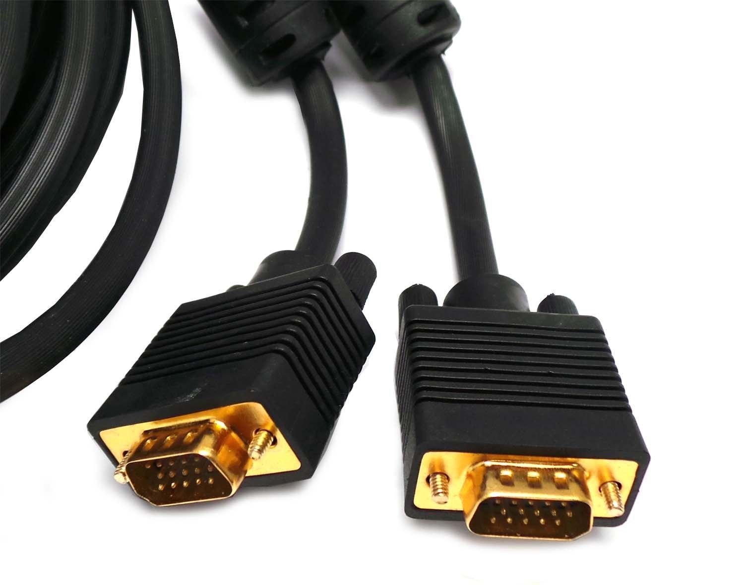 75FT 75 FT Gold Plated SVGA SUPER VGA Monitor Male – Male Cable CORD FOR PC TV