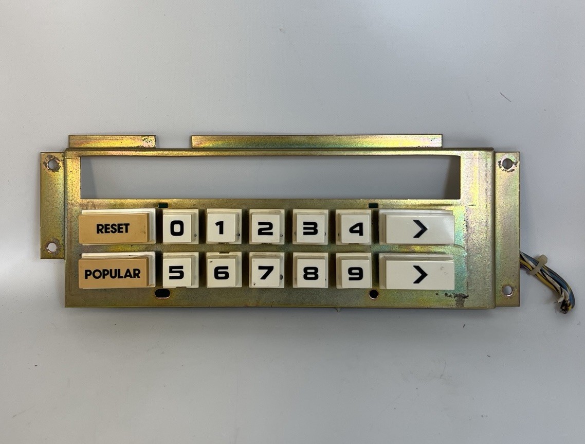 Vintage Rowe AMI CD-100C Jukebox Selector Keypad Keyboard Panel Untested