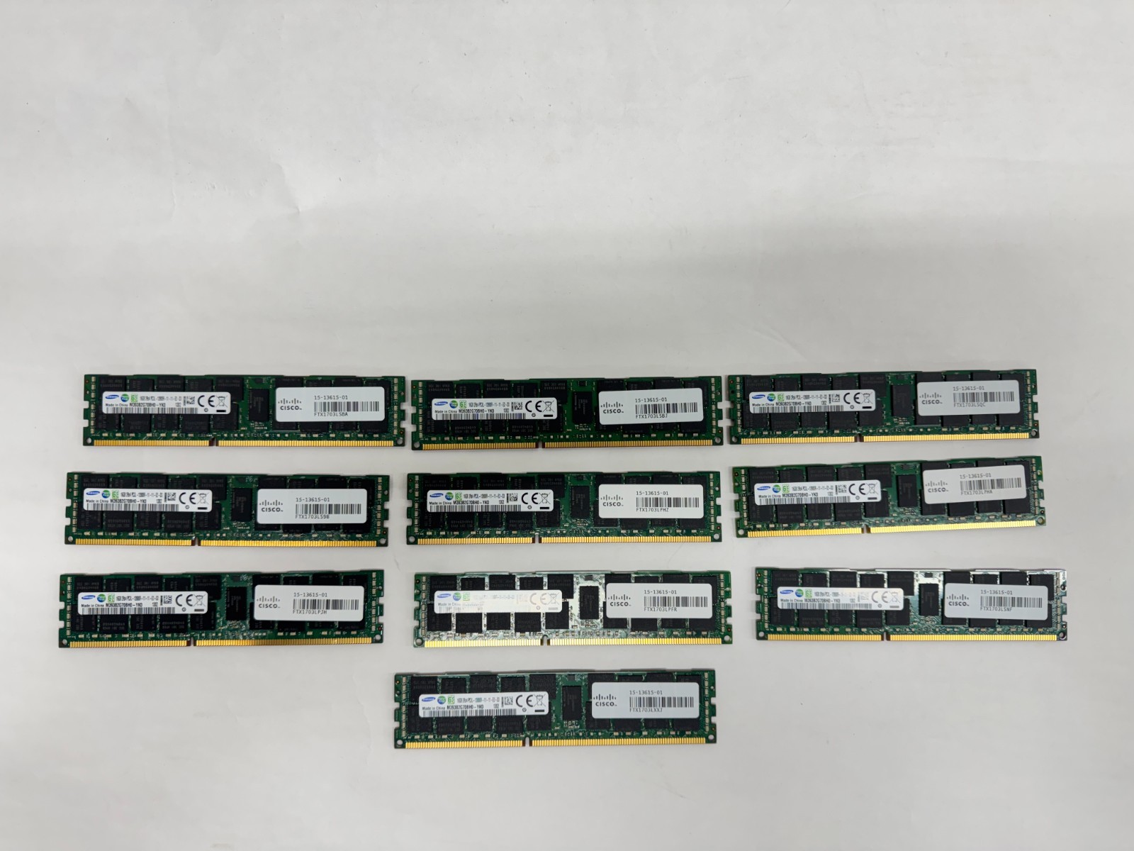 160GB (10 x 16GB) Cisco UCSMR1X162RYA 16GB DDR3L RDIMM 1600MHz PC3L-12800R