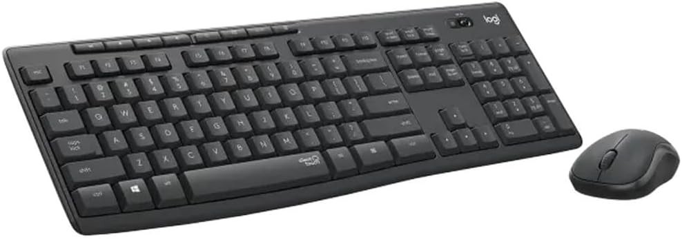 Logitech MK295 Silent Wireless Keyboard & Mouse Combo Quiet Keys Black