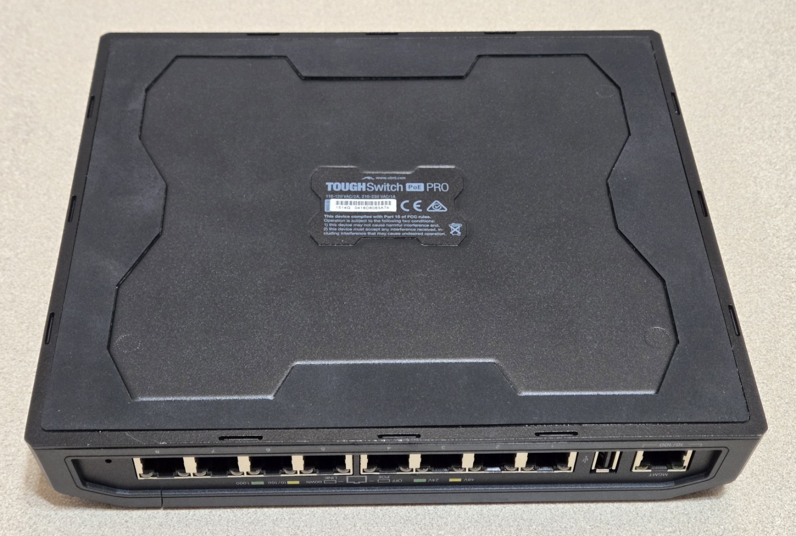 Ubiquiti Networks Tough Switch TS-8-PRO 8-Port PoE Managed Tough Switch