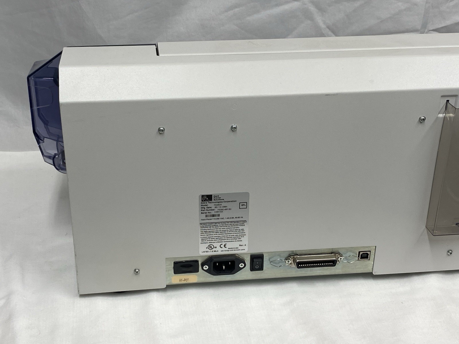 ZEBRA P520 ID PLASTIC COLOR CARD PRINTER LAMINATOR P520CM HIGH SPEED
