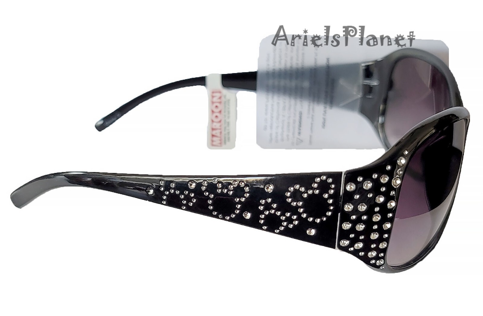 Disney Parks Mickey Mouse Icon Ears Rhinestones Adult Sunglasses – Black