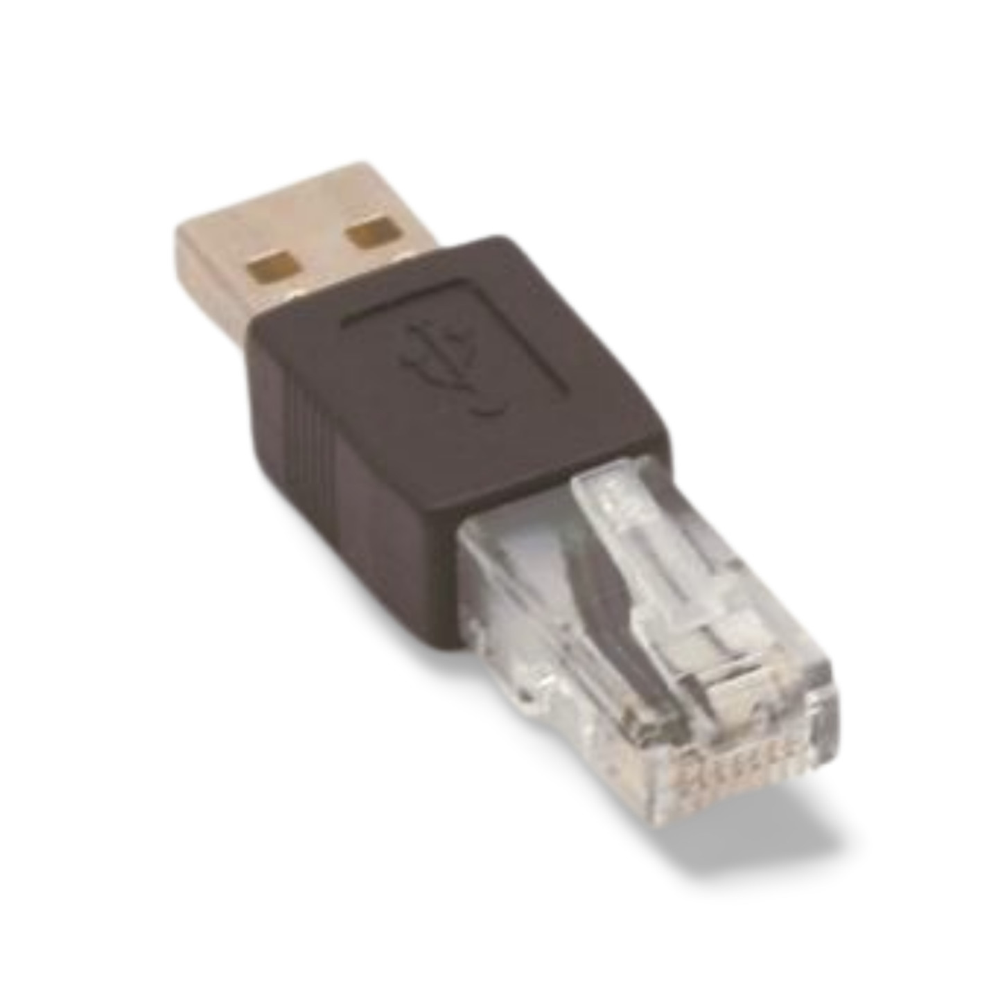 USB Type A Male to RJ45 Male Adapter – Black