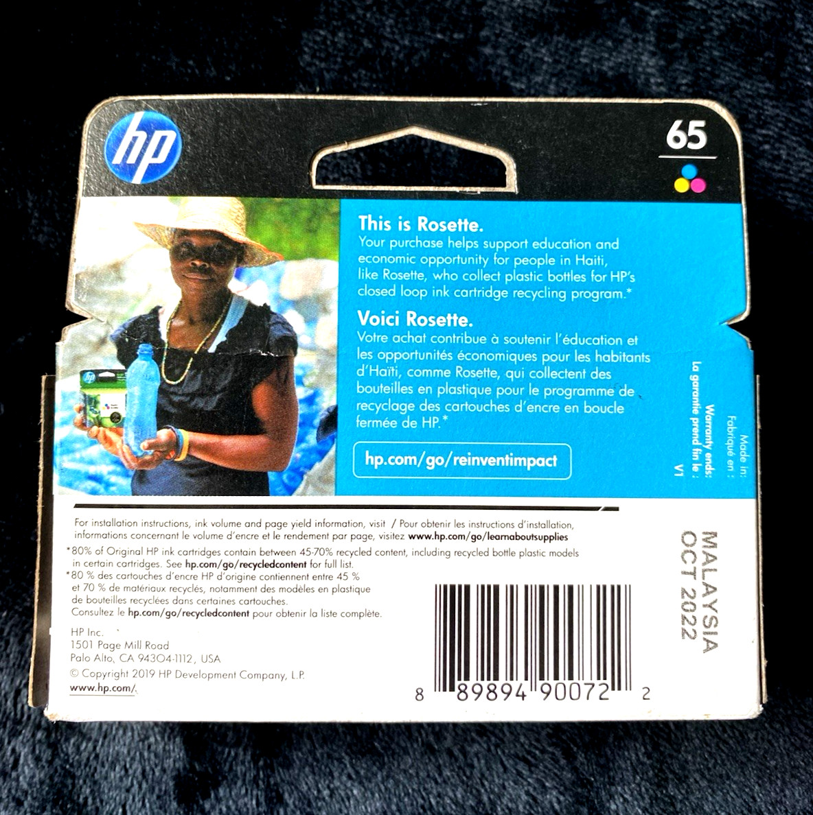 2022! GENUINE HP 65 Black Tri-Color Combo Ink Set OEM T0A36AN N9K01AN N9K02AN