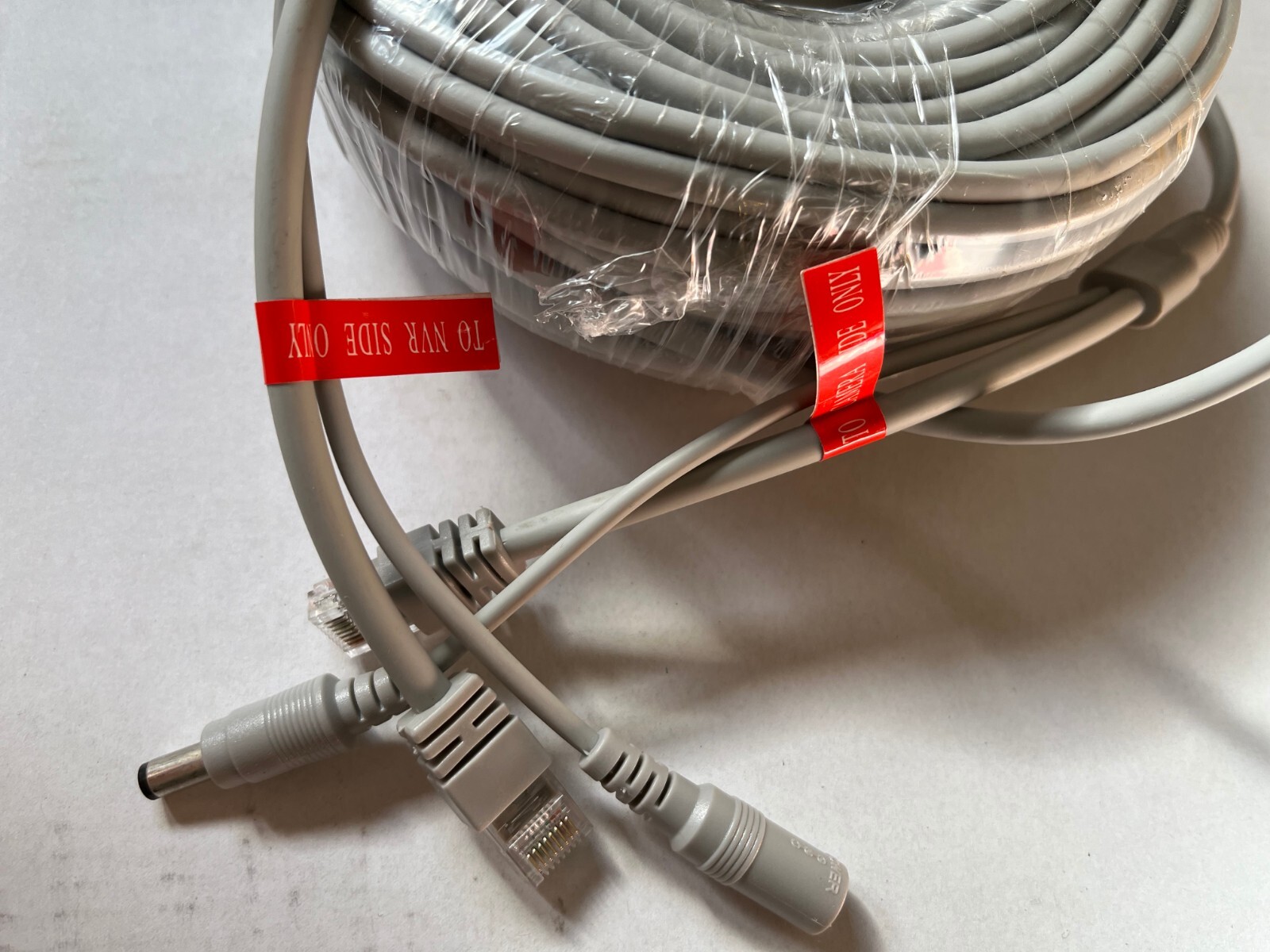 100-ft Ethernet CCTV Cable, Cat 5 RJ45 + 2.1X5.5Mm DC Power Cord, for CCTV Sec