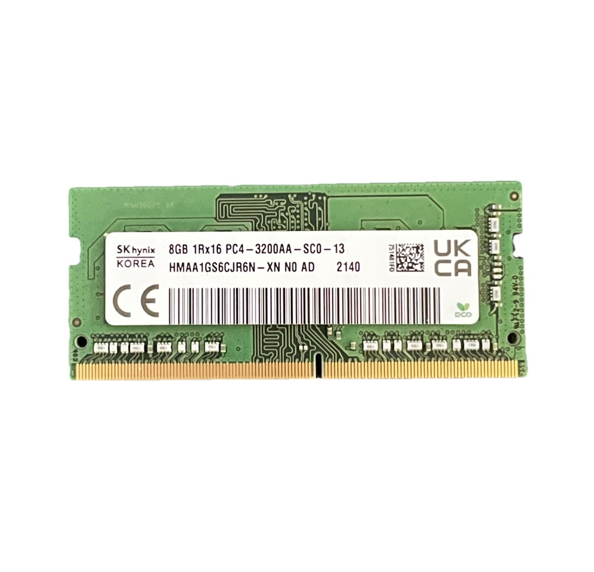 SK Hynix 8GB 1Rx16 DDR4 PC4-3200AA-SC0-13 HMAA1GS6CJR6N-XN ** FREE SHIPPING **
