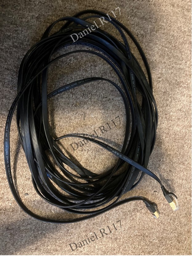 Ethernet Cable Cat 7 RJ45 Gold-Plated 25ft