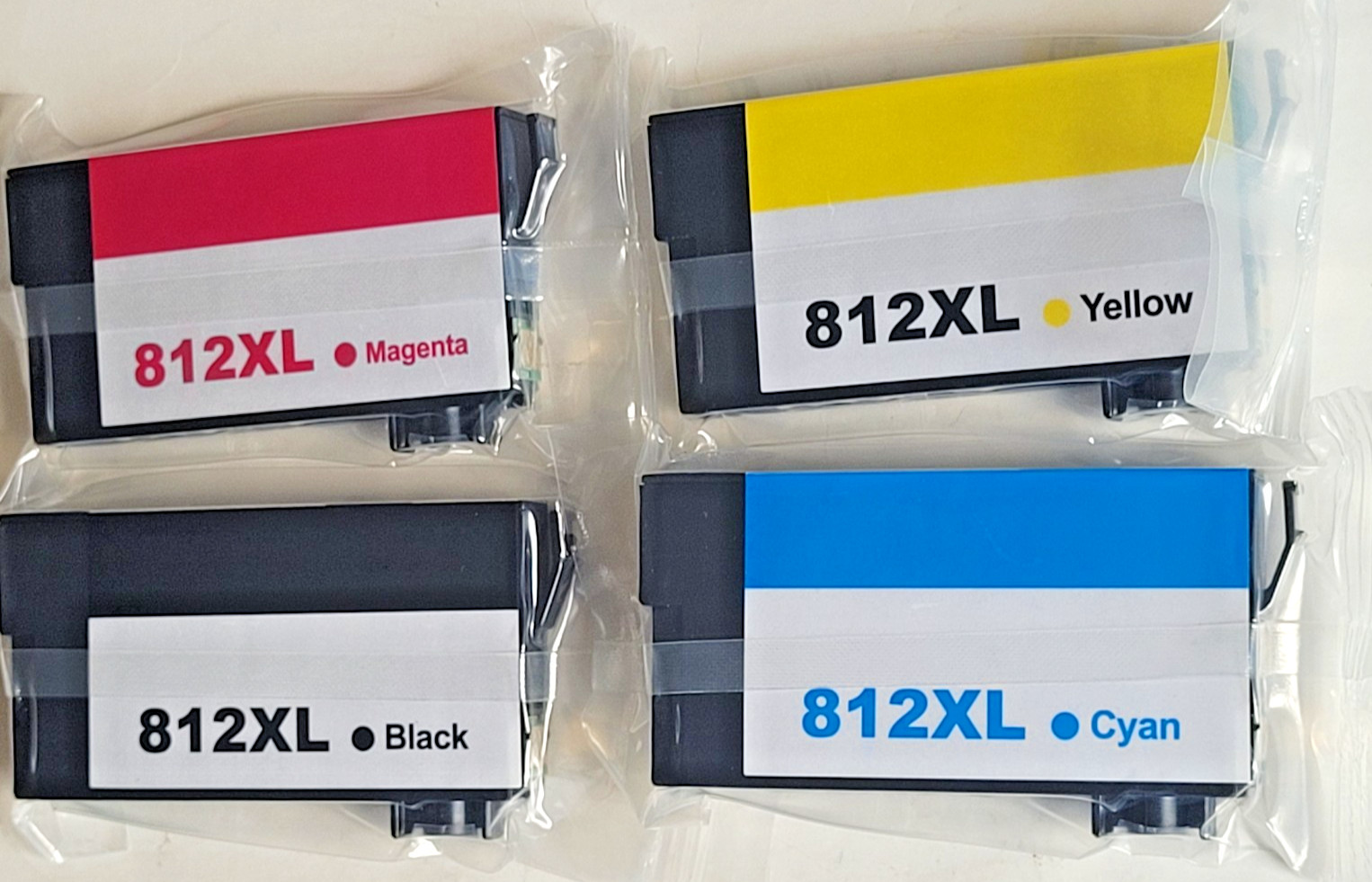4PK 812XL Ink Cartridges For Epson WorkForce Pro WF-7840 WF-7820 WF7310 EC-C7000