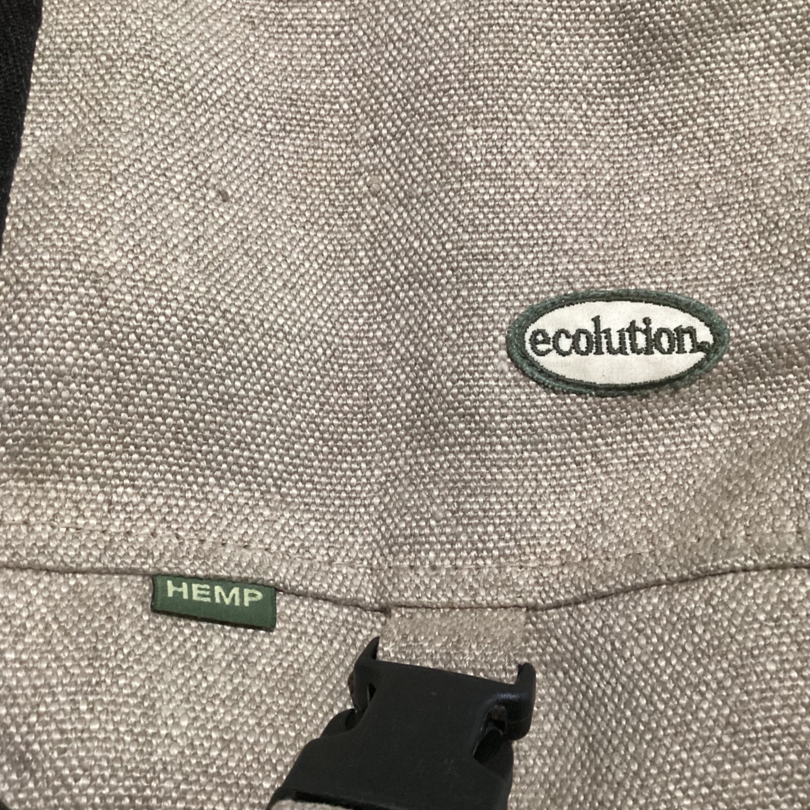 Ecolution 100% Hemp Cross Body Hand Bag Pan World Traders Made In Romania Beige