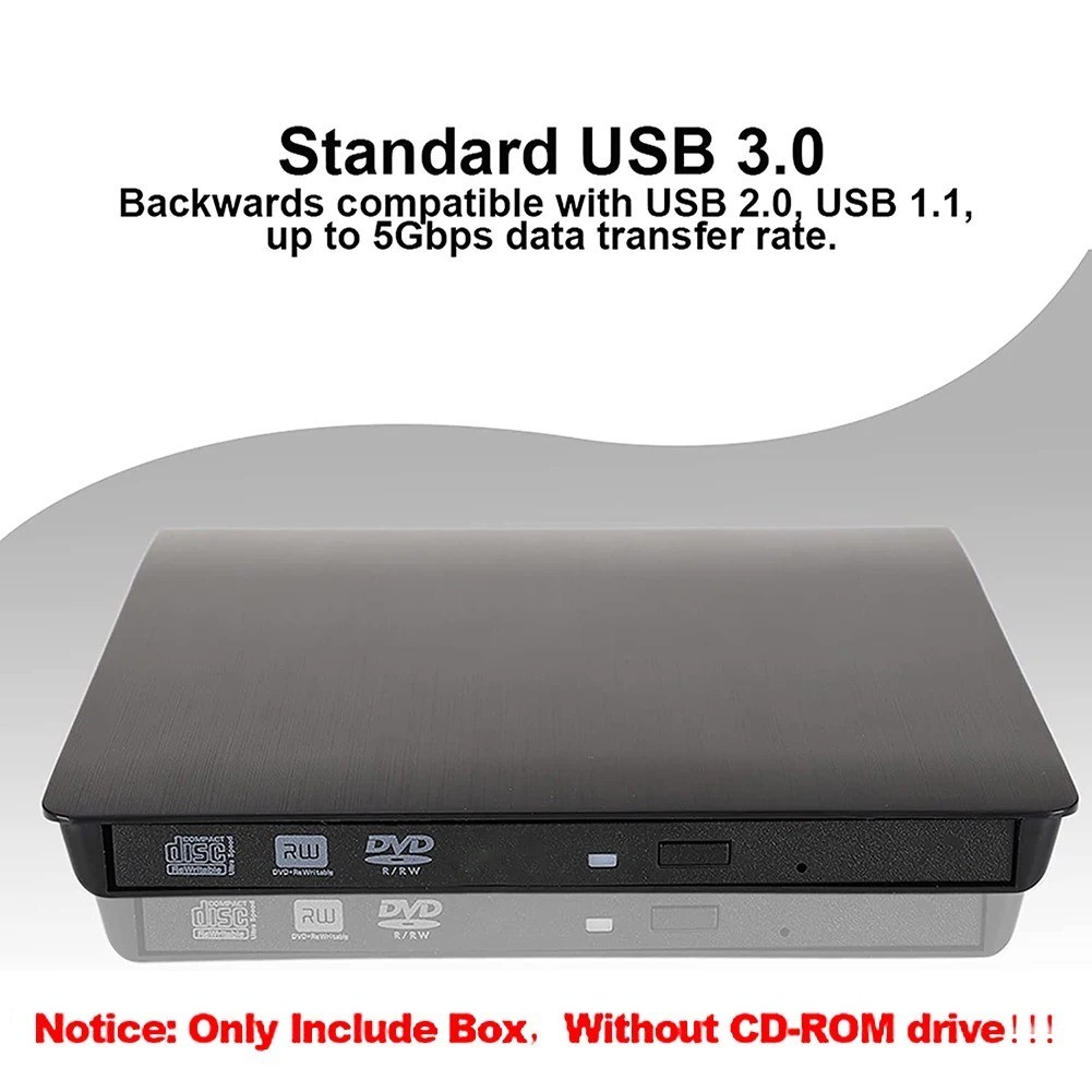 Slim External CD DVD Drive USB 3.0 Disc Player Burner Writer For Laptop PC Mac