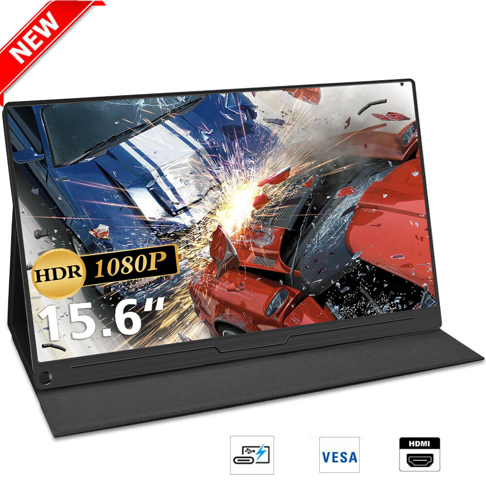 15.6 inch 1920×1080 IPS USB-C HDMI Portable Monitor for Laptop Cellphone Gaming