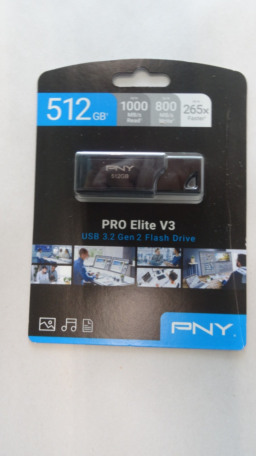 PNY – PRO Elite V2 512GB USB 3.2 Flash Drive – Black – NEW – SEALED