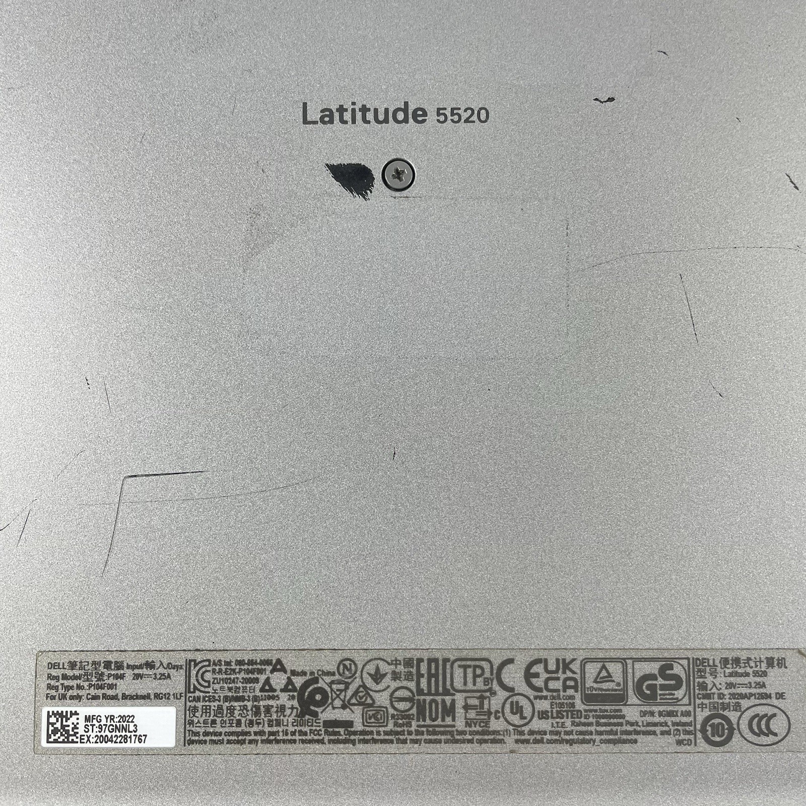 Dell Latitude 5520 15.6″ i5-1145G7 2.60 GHz 16 GB RAM No SSD/OS/AC