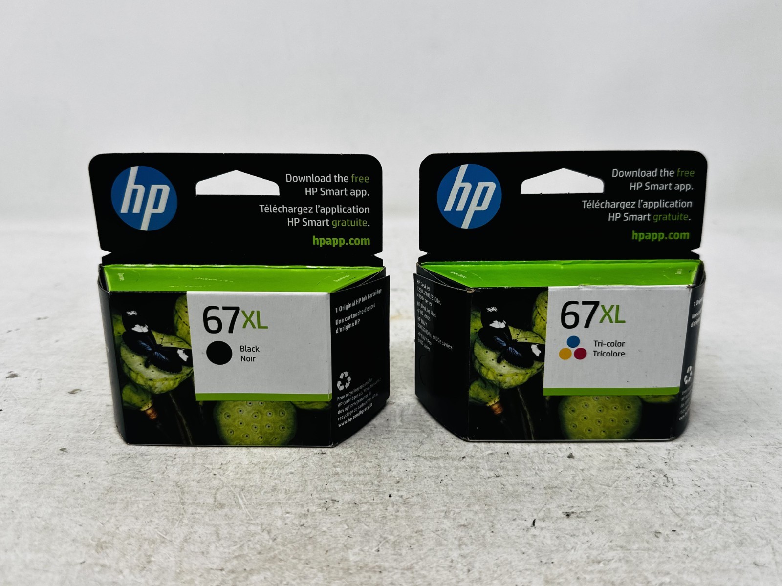 HP 67XL Black & Tricolor Ink Set 3YM57AN, 3YM58AN Sealed – EXP Jul 2024/Jan 2025