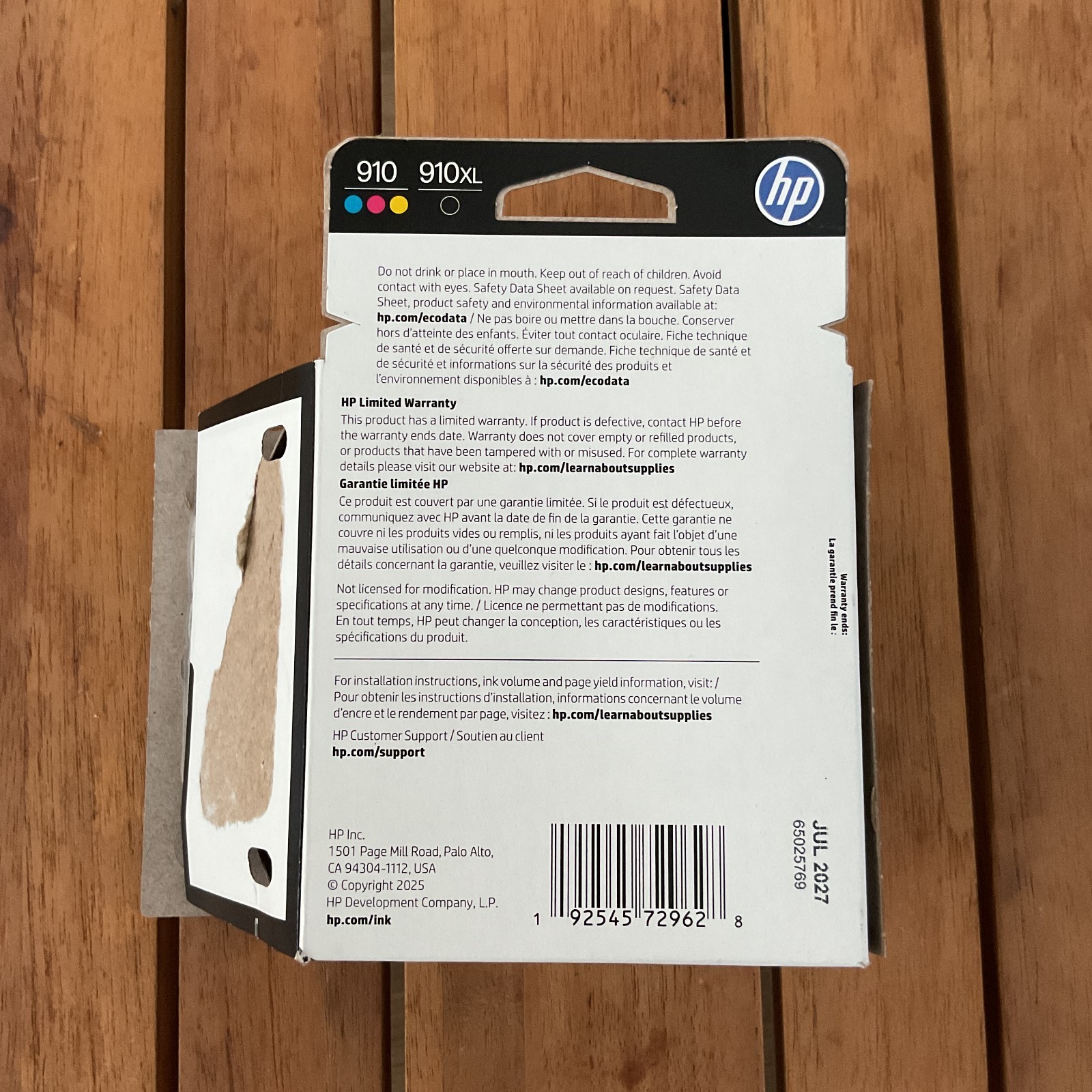 Original HP 910 Cyan Magenta Yellow/910XL Black Ink Cartridges 4-pack|HP