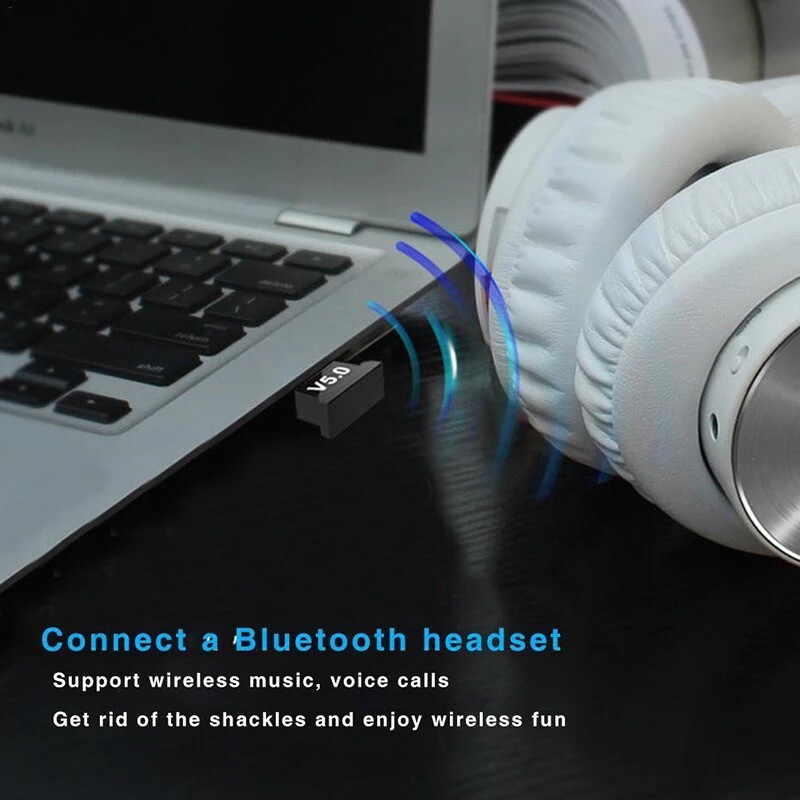 USB Bluetooth 5.0 Wireless Audio Music Stereo Adapter Dongle receiver For TV PC