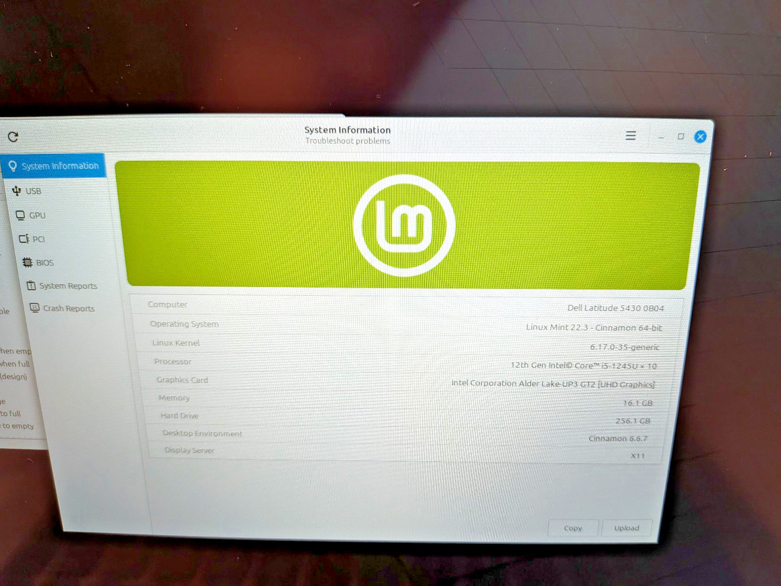 Dell Latitude 5430 | i5-1245U (10-Core) | Linux Mint 22.3 | 16GB RAM | 256GB SSD