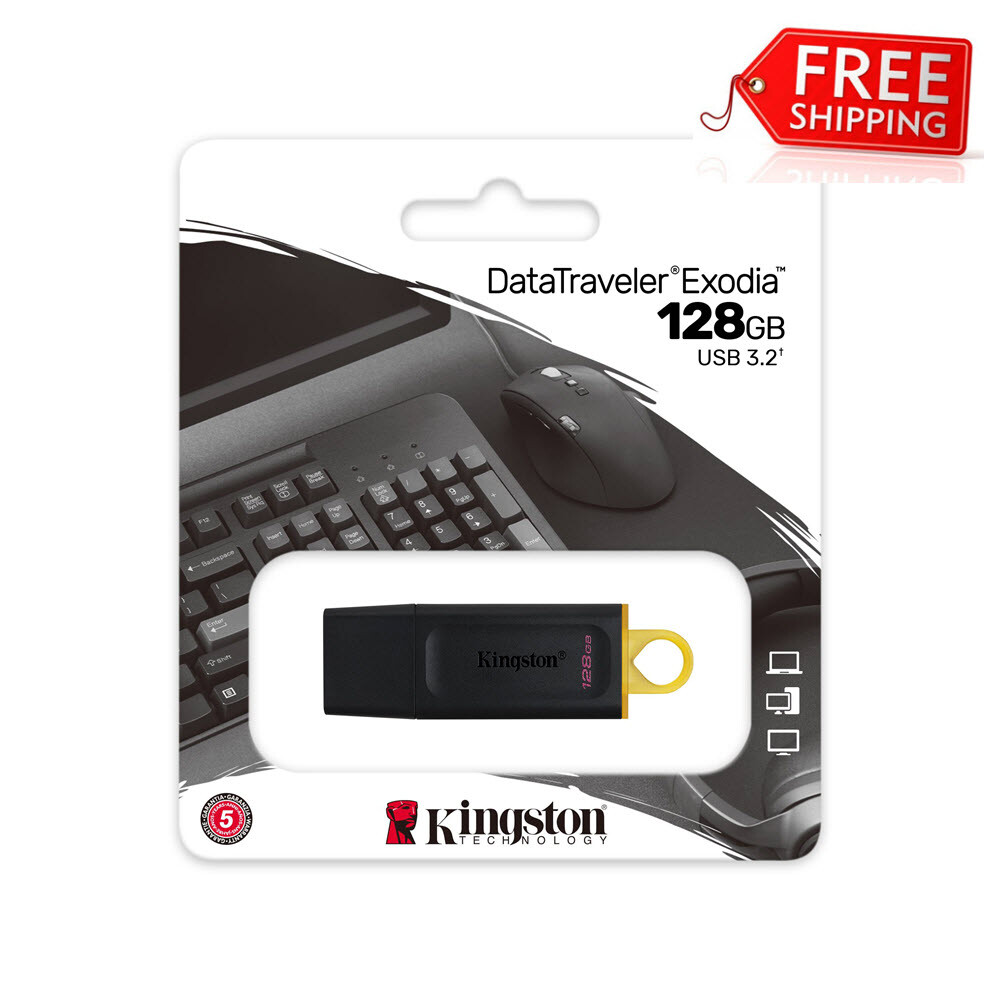 Brand New Kingston 128GB USB 3.2 DataTraveler Exodia 128G USB Flash Drive