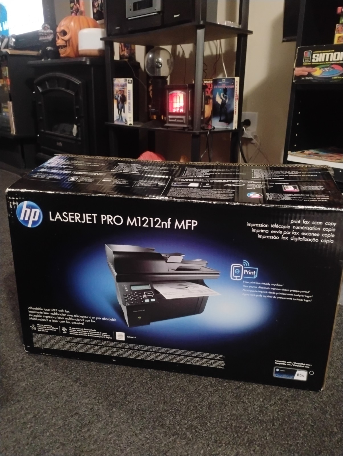HP LaserJet Pro M1212nf MFP All-in-One Monochrome Laser Printer Never Used