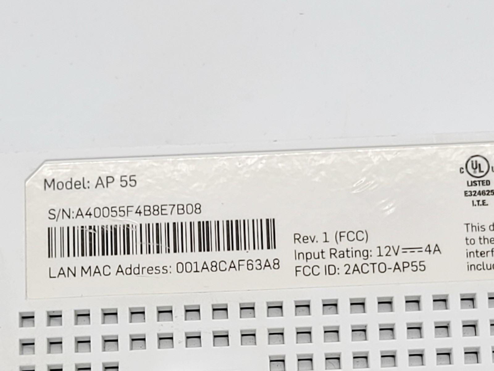SOPHOS AP55 802.11AC DUAL BAND GIGABIT POE WIRELESS ACCESS POINT WIFI ROUTER