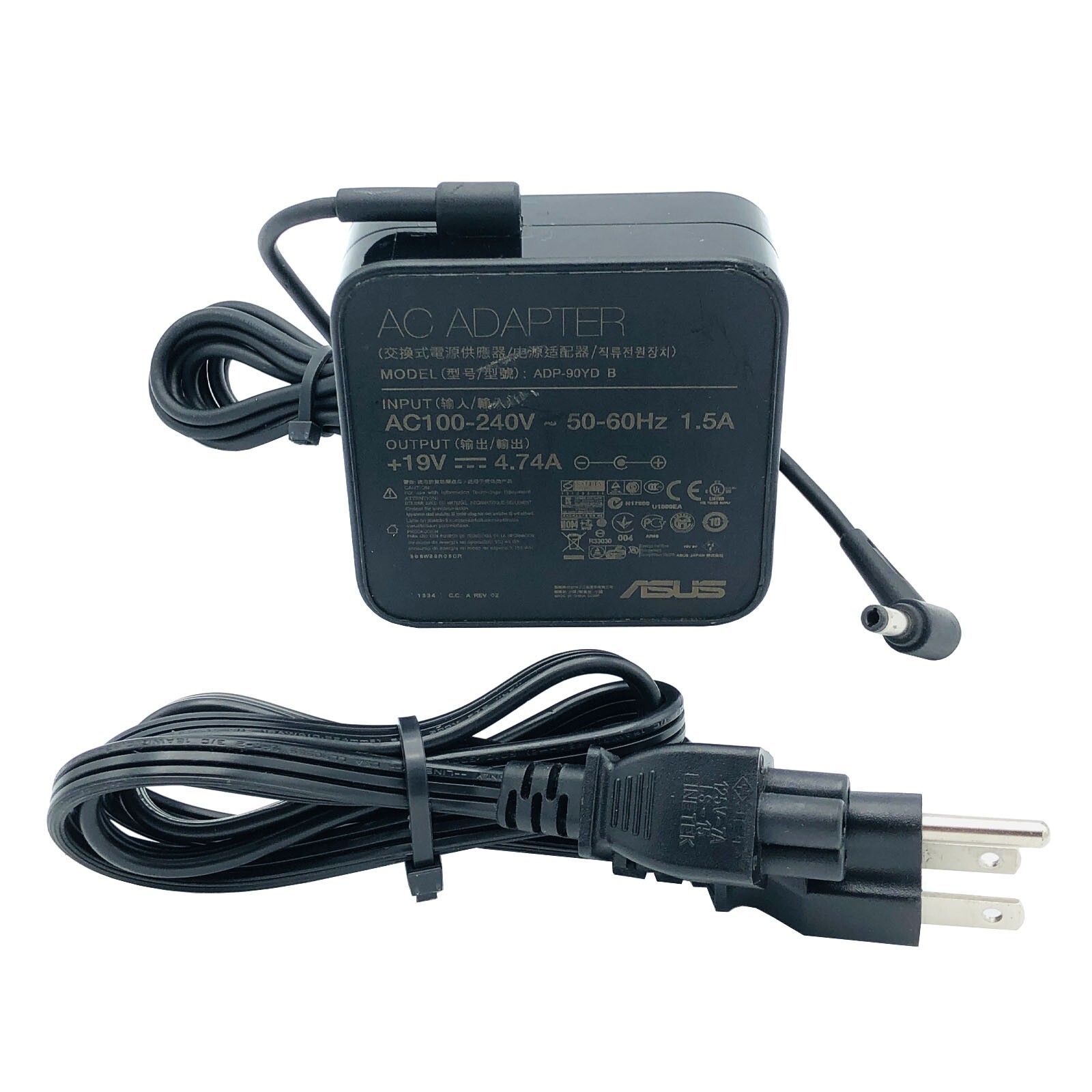 Genuine 90W Asus AC DC Adapter Model ADP-90YD B 19V 4.74A 5.5×2.5mm w/Cord OEM