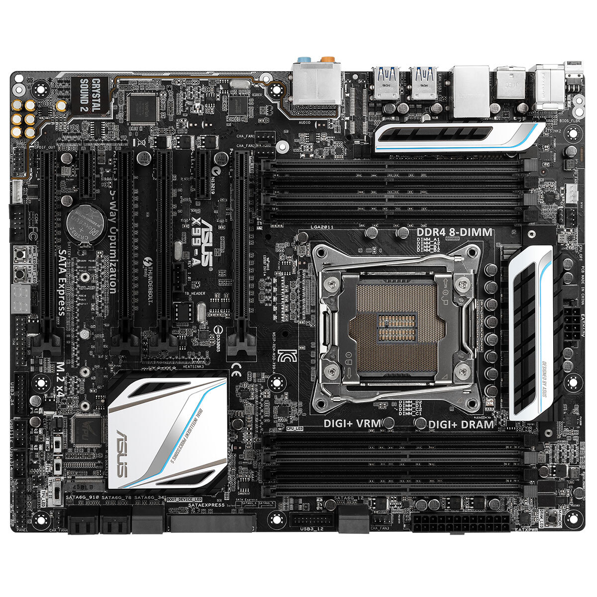 ASUS X99-A Motherboard LGA 2011-3 DDR4 SATA 6Gb/s USB 3.0 M.2 On-Board Audio