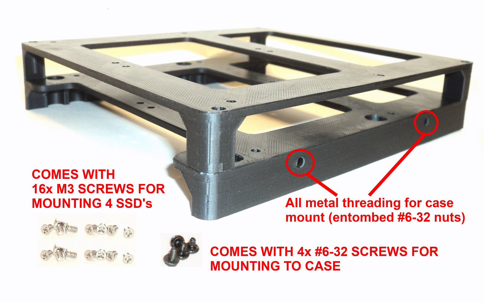 5.25” CDROM Drive Bay to 4x 2.5” SSD/HDD Caddy Tray Adapter Mounting Bracket!