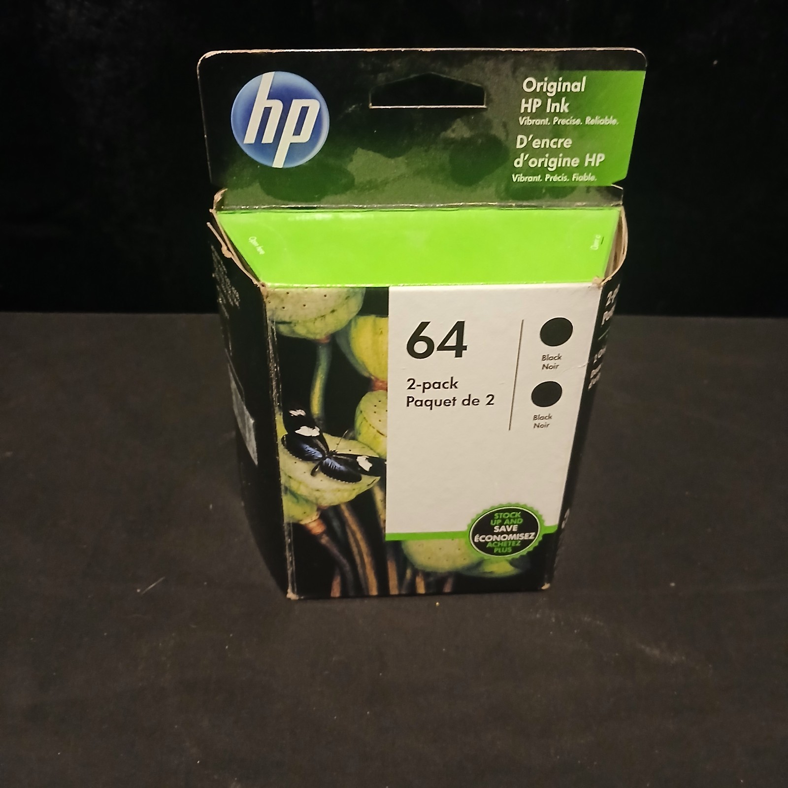 💥Genuine New HP 64 Black Ink N9J90AN 3YP22AN OEM X1 Open Box X1 See Photos💥#M