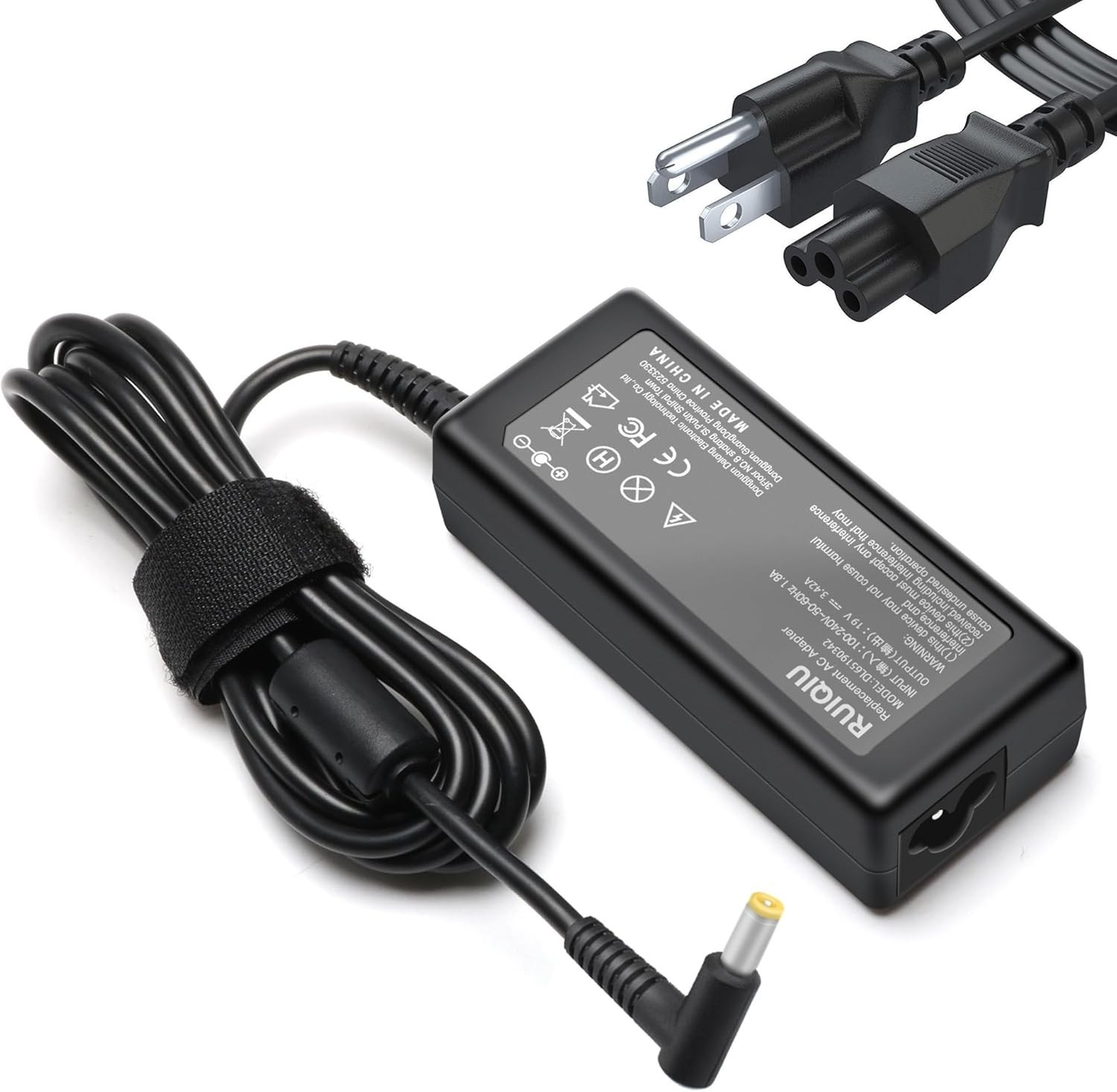 VH240A Power Cord for HP Monitor 27in 25in 24in 23in Adapter Charger