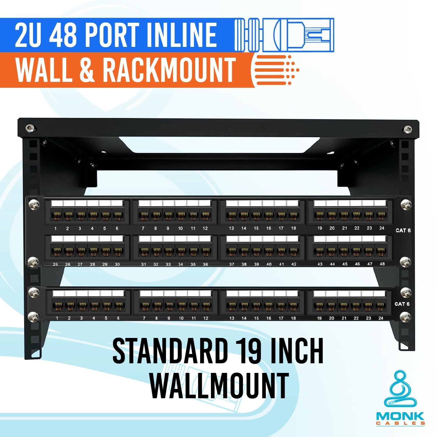 | CAT6 Patch Panel | Inline | 48 Port