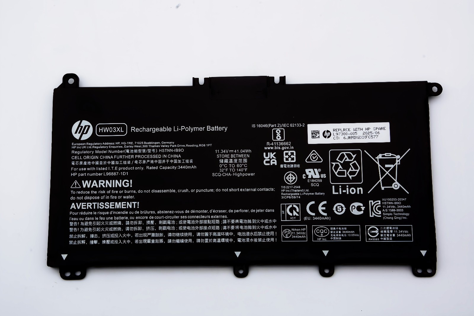 Genuine HW03XL Battery For HP Pavilion 15-EG 15-EH 15T-EG 17-CN 17-CP L97300-005