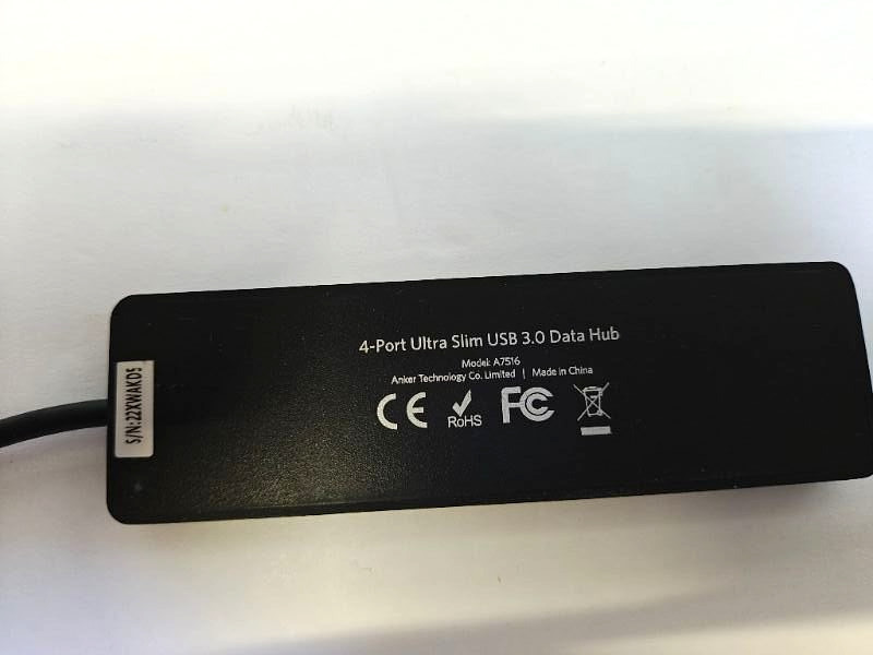 Anker 4-Port Ultra Slim USB 3.0 Data Hub Model A7516 (R8/B4)