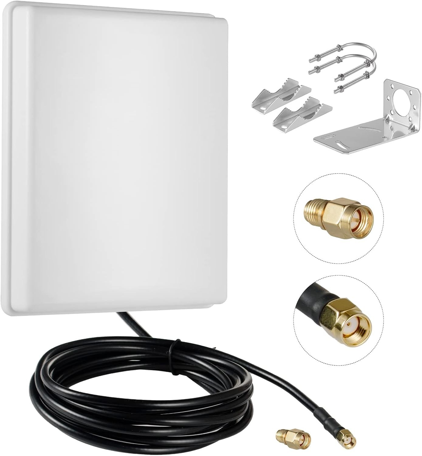 Outdoor 15dBi Dual Band WiFi 2.4GHz 5GHz 5.8GHz Long-Range Directional Panel …