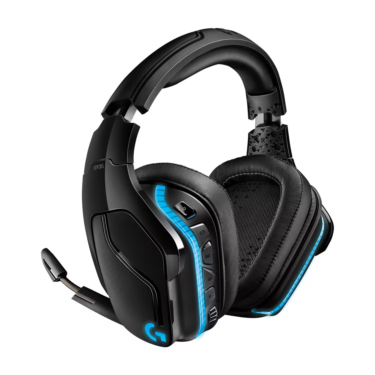 Logitech G935 Wireless Gaming Headset for PC – Black/Blue – 981-000742