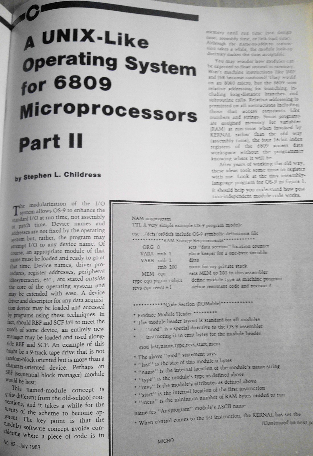 Micro Magazine, July 1983 – Buyer’s Guide to Apple, Atari, TRS-80, Commodore, TI