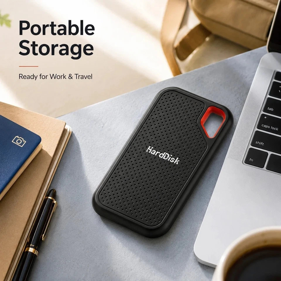 external hard drive 4tb High Speed Capacity Solid State Usb3.2 Laptop Mac And PC