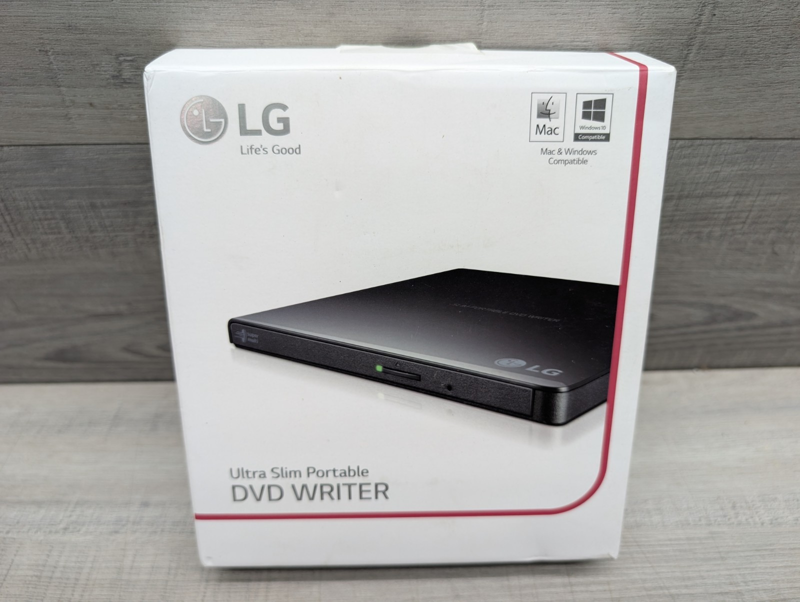 LG Ultra Slim Portable DVD Writer GP65NB60 Compatible With Windows & Mac
