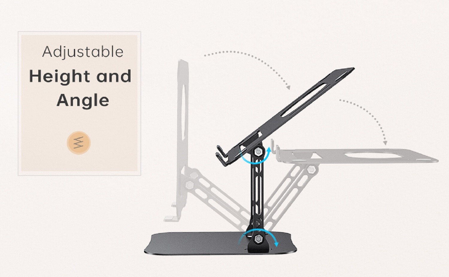 Universal Laptop Phone Stand Notebook Holder Tablet Riser Stand Adjustable Mount