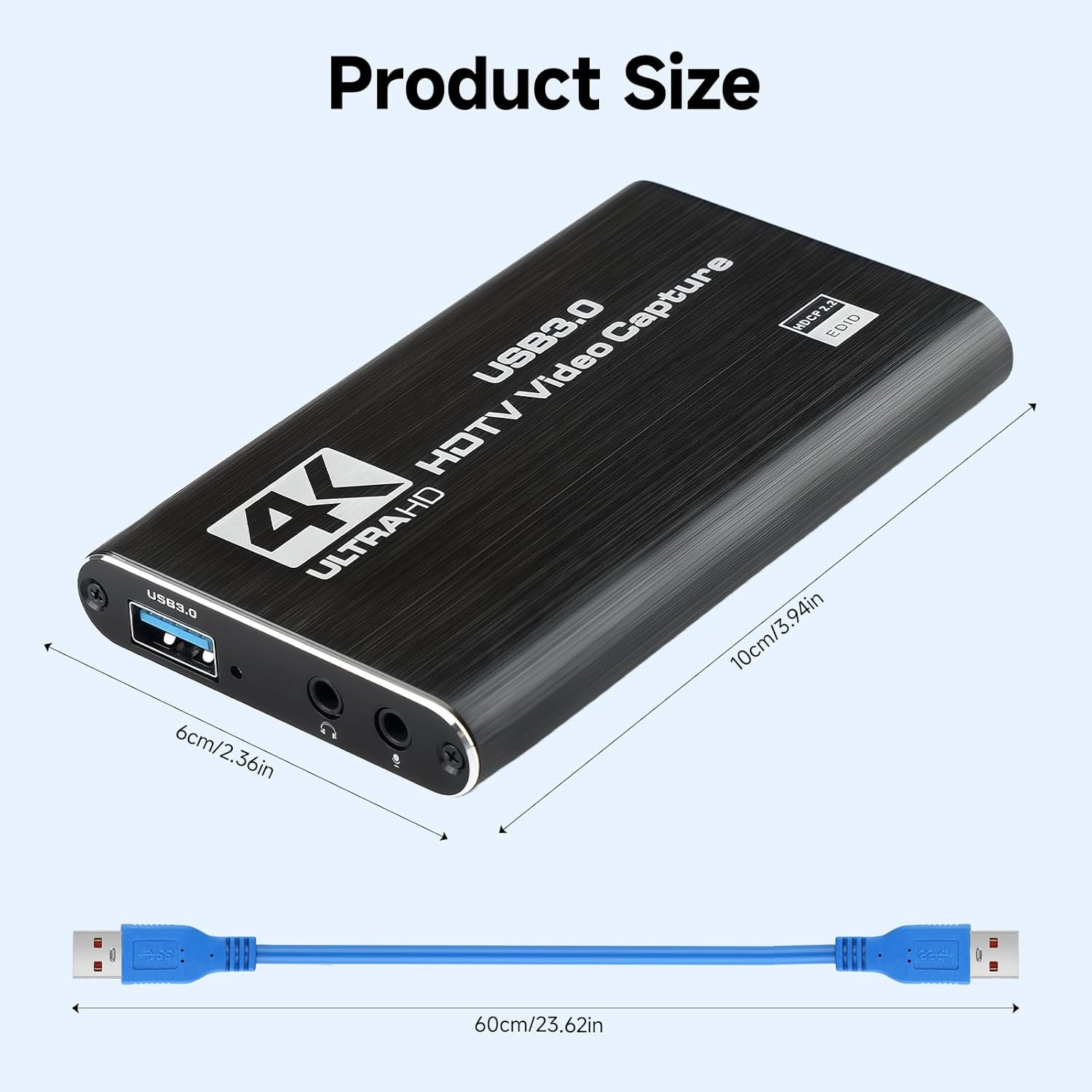 4K Audio Video Capture Card USB 3.0 HDMI Video Capture Device Full Recording