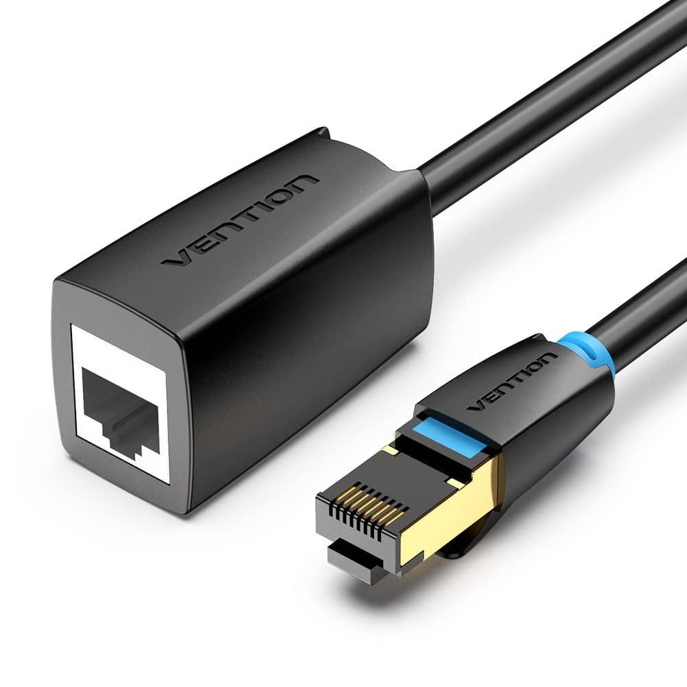 10 FT Cat8 Ethernet Extension Cable 40Gbps LAN Extender Shielded RJ45 PC TV