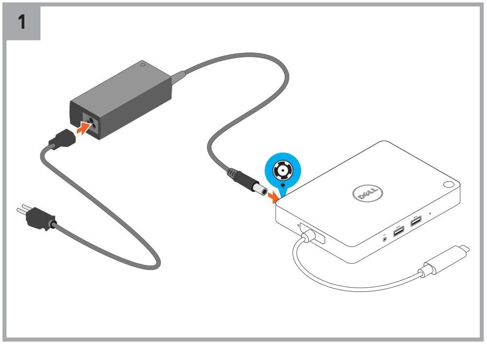 Dell WD15 K17A USB-C Thunderbolt Docking Station with 130W AC Adapter