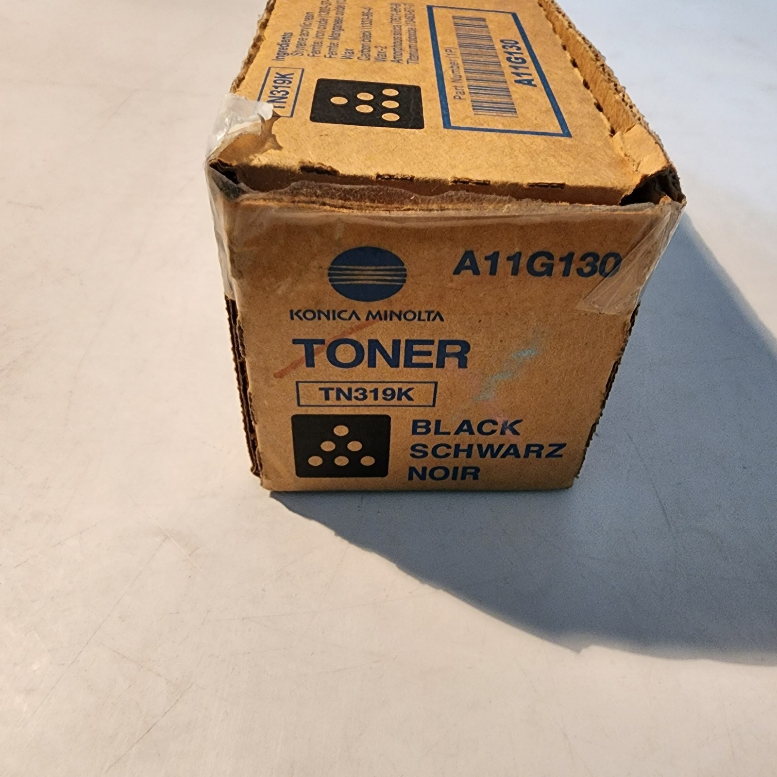Konica Minolta A11G130 TN319K Black Toner Cartridge Genuine New Sealed Free Ship